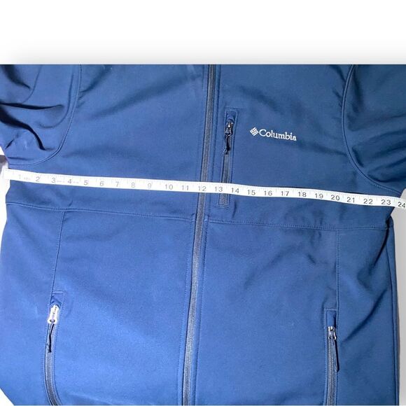 Columbia men’s navy jacket inner cinch waist fleece lined Large Winter - Picture 8 of 9